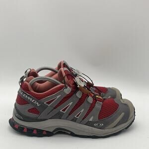 Womens 8 Salomon XA Pro 3D Gore-Tex Trail Red/Gray Athletic Running Hiking Shoes